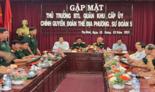BTL Quân khu 7 và Sư đoàn 5: Họp mặt với lãnh đạo TP. Hồ Chí Minh và tỉnh Tây Ninh