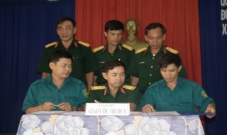 Ban CHQS Thị xã: Tổ chức quán triệt nhiệm vụ huấn luyện năm 2012