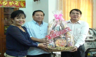 Châu Thành: Thăm, chúc Tết cổ truyền dân tộc Khmer