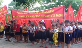 Châu Thành: Ra quân phát động phòng chống bệnh tay chân miệng