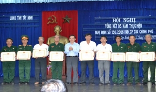 UBND tỉnh: Tổng kết 5 năm thực hiện Nghị định thi hành Pháp lệnh Cựu Chiến binh