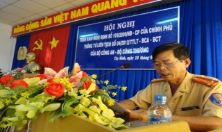 Phòng CSGT Công an Tây Ninh: Triển khai Nghị định 109 và Thông tư liên tịch số 04 về tín hiệu và thiết bị phát tín hiệu của xe được quyền ưu tiên