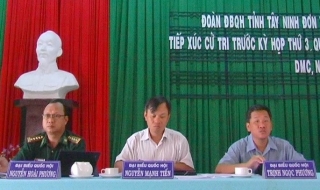 Đoàn ĐBQH đơn vị số 2: Tiếp xúc cử tri huyện Dương Minh Châu