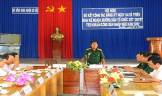 Gò Dầu: Sơ kết công tác đăng ký nghĩa vụ quân sự năm 2012