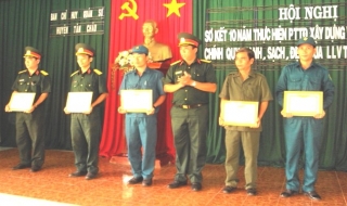 Tân Châu: 10 năm thực hiện phong trào “Xây dựng và quản lý doanh trại chính quy, xanh - sạch - đẹp”