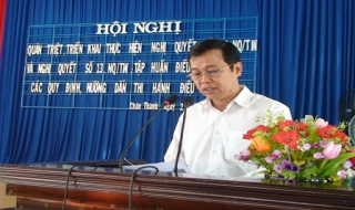 Châu Thành: Triển khai thực hiện Nghị quyết số 13-NQ/TW và Nghị quyết số 09-NQ/TW của Bộ Chính trị