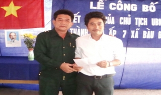 Xã Bàu Đồn, huyện Gò Dầu: Công bố Quyết định thành lập ấp mới