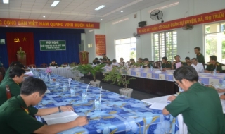 Cụm thi đua Ban CHQS khối huyện, thị nội địa: Sơ kết phong trào thi đua quyết thắng