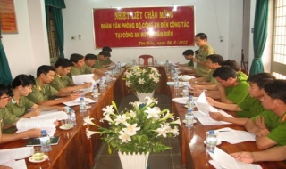Đoàn công tác Văn phòng Bộ Công an: Thăm và làm việc tại huyện Tân Biên