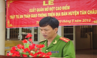 Tân Châu: Mở đợt cao điểm tuần tra, kiểm soát giao thông