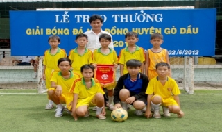 Giải bóng đá Nhi đồng huyện Gò Dầu năm 2012: Thạnh Đức vô địch