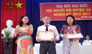 Huyện Gò Dầu: Đại hội đại biểu Hội người mù