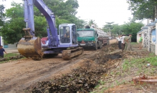 Khởi công xây dựng đường Lê Thị Mới (Châu Thành)