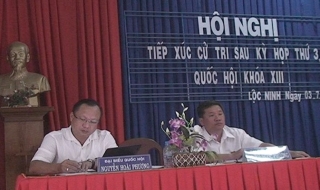 Đoàn ĐBQH Tây Ninh: Tiếp xúc cử tri huyện Dương Minh Châu