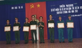 Thị xã Tây Ninh: Hoàn thành tốt nhiệm vụ quân sự 6 tháng đầu năm