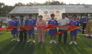Khánh thành sân bóng đá mini huyện Dương Minh Châu