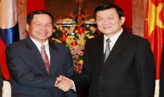 Chủ tịch nước tiếp Bộ trưởng Bộ An ninh của Lào