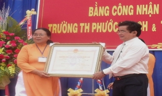 Huyện Gò Dầu: Hai điểm trường đón nhận bằng đạt chuẩn quốc gia