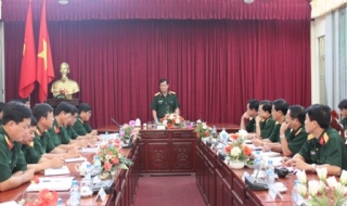 Thượng tướng Nguyễn Thành Cung- Thứ trưởng Bộ Quốc phòng: Thăm và làm việc tại Sư đoàn 5