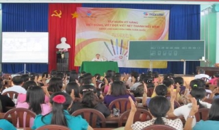 Châu Thành: Tập huấn kỹ năng viết cho giáo viên tiểu học