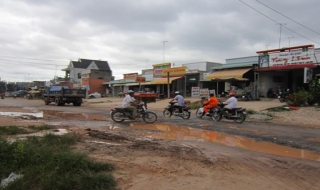 Thi công đường 786 (huyện Bến Cầu): Quá chậm!