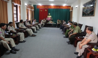 Công an Tây Ninh: Tiếp thân mật đoàn Ty Cảnh sát tỉnh Svayrieng- Campuchia