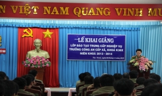 Công an Tây Ninh: Khai giảng lớp đào tạo trung cấp nghiệp vụ trưởng Công an cấp xã