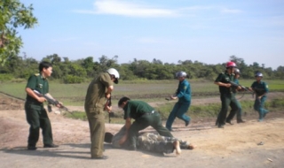 Tân Biên: Diễn tập phòng, chống cướp có vũ khí