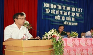 Đoàn ĐBQH tỉnh Tây Ninh tiếp xúc cử tri huyện Dương Minh Châu