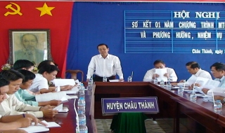Châu Thành: Năm 2013 phấn đấu đạt 14 tiêu chí ở xã điểm xây dựng nông thôn mới