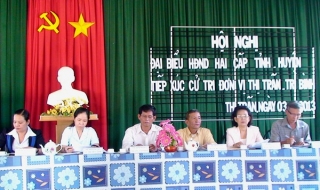 HĐND tỉnh - huyện: Tiếp xúc cử tri huyện Châu Thành