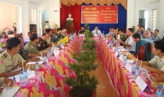 Xã Suối Ngô (Tân Châu): Trao đổi tình hình an ninh trật tự với các xã Campuchia giáp biên