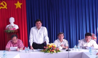 Thứ trưởng Bộ NN-PTNT thăm và làm việc tại huyện Gò Dầu