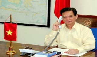 Thủ tướng Nguyễn Tấn Dũng và Thủ tướng Malaysia điện đàm về chiếc MH370