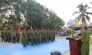 Khai giảng lớp huấn luyện cho chiến sĩ Công an huyện Dương Minh Châu