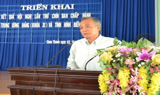 Châu Thành: Thông báo kết quả Hội nghị Trung ương 9, khóa XI và tình hình biển Đông