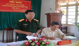 Trảng Bàng: Xét duyệt tiêu chuẩn tuyển chọn công dân nhập ngũ