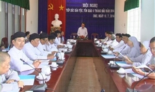 Huyện Dương Minh Châu: Tiếp xúc tôn giáo, dân tộc 6 tháng đầu năm 2014