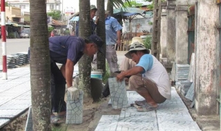 Trảng Bàng: Xây dựng lề đường ở hai bên Quốc lộ 22