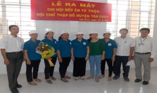 Hội Chữ thập đỏ Tân Châu: Ra mắt Chi hội bếp ăn từ thiện