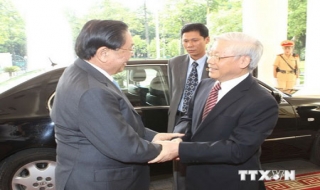 Tổng Bí thư, Chủ tịch nước CHDCND Lào thăm Việt Nam