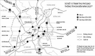 Vây quanh TP.HCM: Khoảng 8km có một trạm thu phí