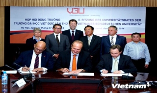 Thoả thuận hợp tác giữa doanh nghiệp Đức với đại học Việt-Đức