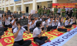 Trường THPT Nguyễn Huệ (Bến Cầu): Thi “Rung Chuông vàng” tìm hiểu kiến thức pháp luật hình sự