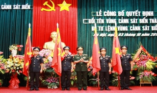 Đổi tên Vùng Cảnh sát biển thành Bộ tư lệnh Vùng Cảnh sát biển