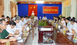 UBND Thành phố Tây Ninh họp mở rộng góp ý 3 chương trình đột phá