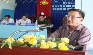 Đại biểu HĐND tỉnh tiếp xúc cử tri huyện Tân Châu
