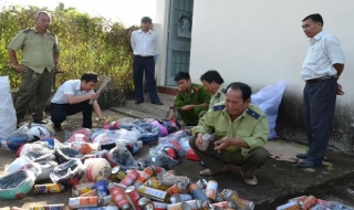 Châu Thành: Tiêu huỷ hàng hóa kém chất lượng