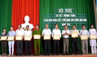 Hoà Thành: Trên 97% hộ đạt chuẩn gia đình văn hóa