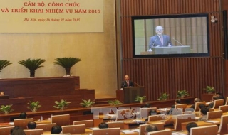 Chủ tịch Quốc hội dự hội nghị triển khai nhiệm vụ 2015